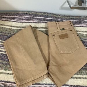 Wrangler dark tan jeans